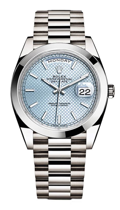 http www.luxuryofwatches.com rolex-platinum-president-day-date-40-228206-bx|Rolex presidential day date 40mm.